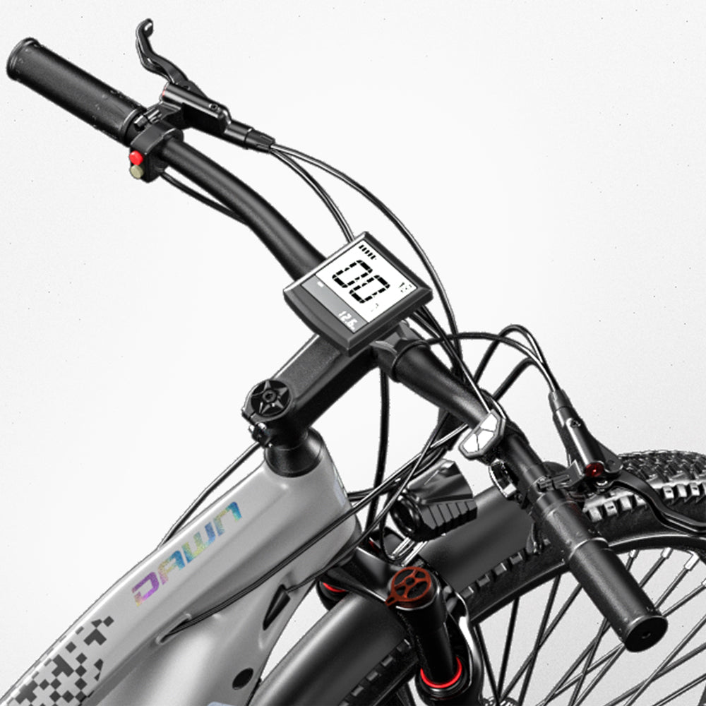 CYSUM Speedy electric mountain bike - 27.5"- Gray color, top speed 25km/h, hydraulic disc brake-2